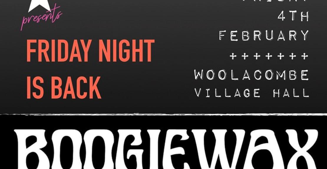 Boogiewax Live Music at Woolacombe Village Hall