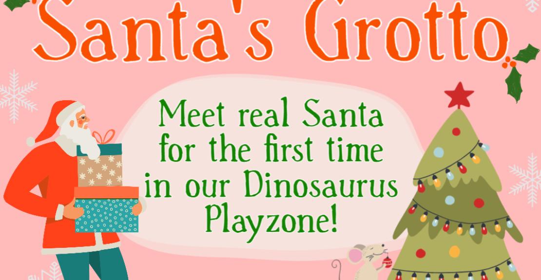 Santa's Grotto at Combe Martin Wildlife and Dinosaur Park 