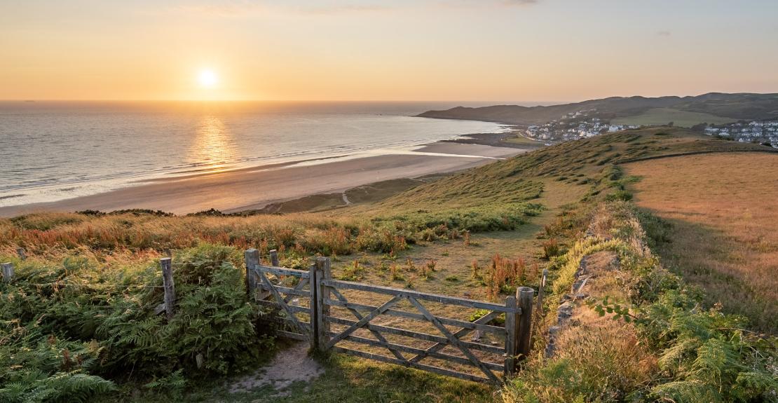 Golden Sunset from Woolacombe Down Mark Johnson Photography Walk 