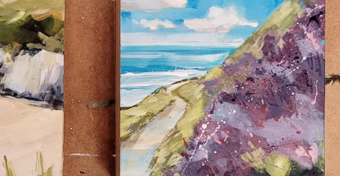 Jo Allum Coastal Landscape Painting Workshop Coastal & Art & homewares Woolacombe 