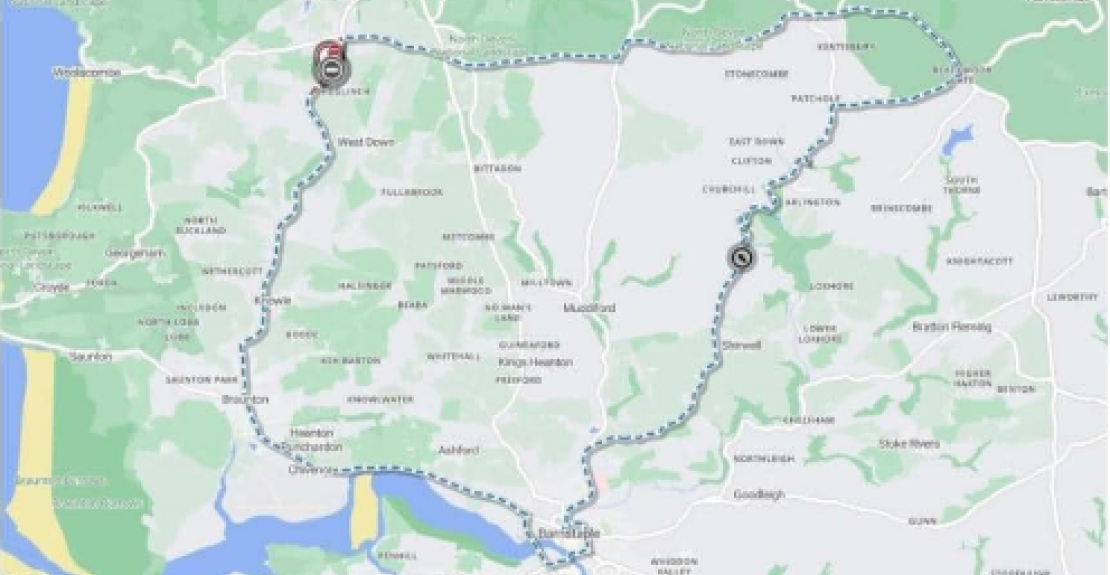 Road Closure September 2024 Mullacott Cross Twitchen Cross Trimstone Cross