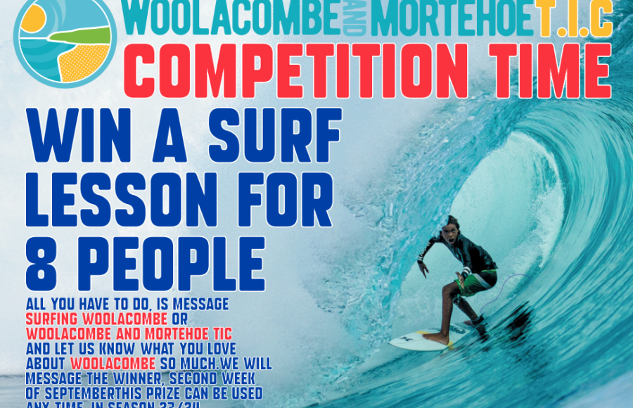 Win Surf Lesson Surfing Woolacombe Competition 