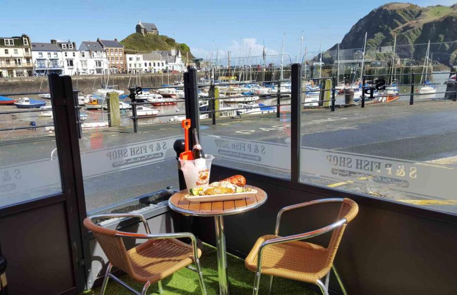 S & P Fish Shop and Cafe Ilfracombe Harbour North Devon 